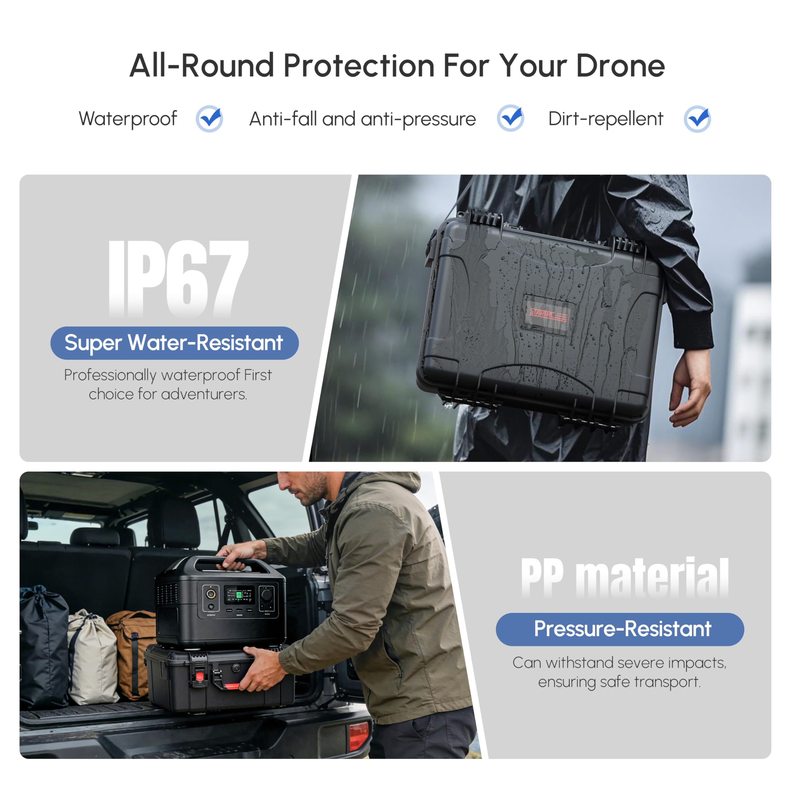 Waterproof Hard Case for DJI A - Drone Controller Hood recension och pris