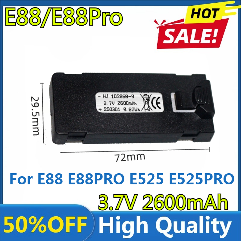 E88 Battery 3.7V 2600mAh For E - Drone Power Bank recension och pris