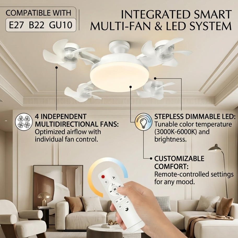 3/4 Heads Drone Style 3-in-1 C - Drone Beacon Light recension och pris