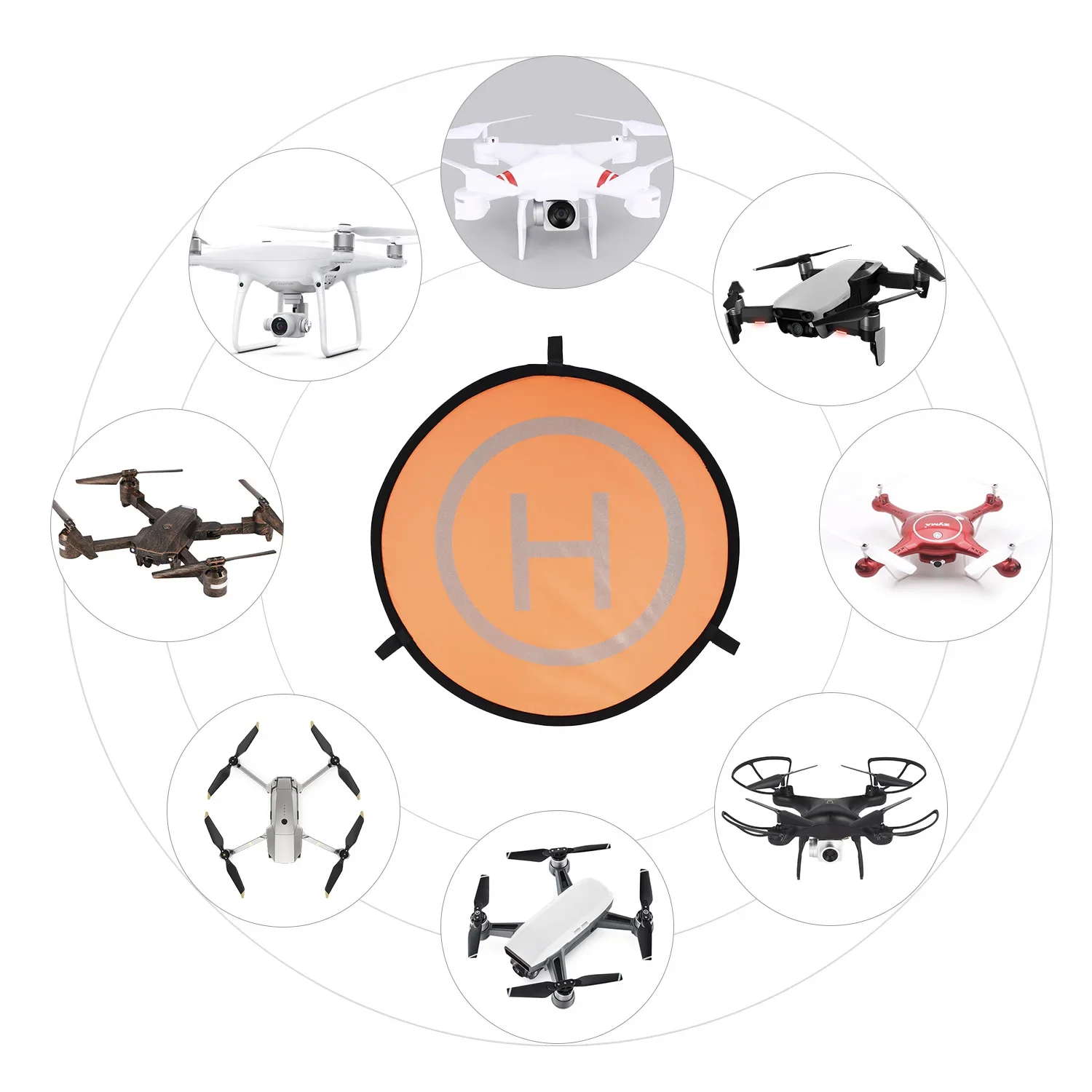 55/75/110cm Drone Universal Fo - Drone Landing Pad recension och pris