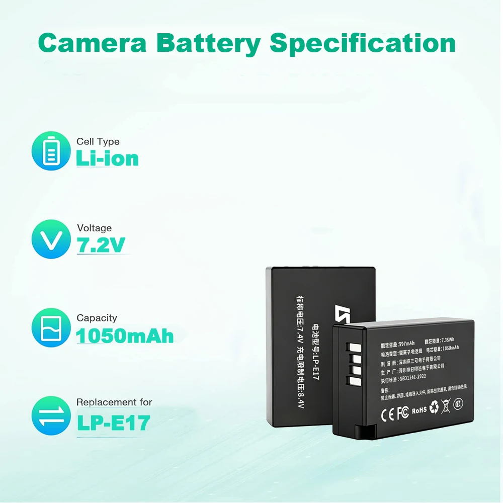 LP-E17 Battery for Canon Camer - Canon Camera Eos R50 recension och pris